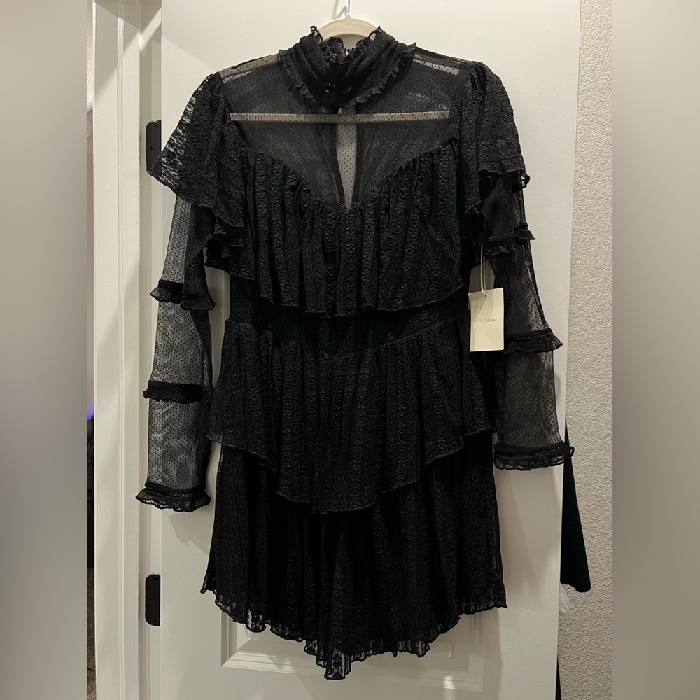 Tularosa Raelle Black Lace Dress